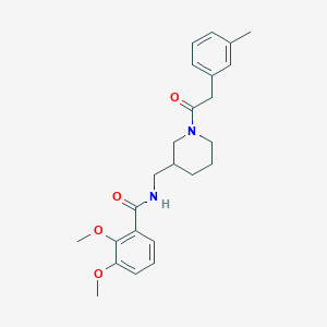 2,3-dimethoxy-N-({1-[(3-methylphenyl)acetyl]-3-piperidinyl}methyl)benzamide