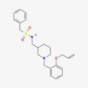 1-phenyl-N-[[1-[(2-prop-2-enoxyphenyl)methyl]piperidin-3-yl]methyl]methanesulfonamide