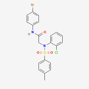 N~1~-(4-bromophenyl)-N~2~-(2-chlorophenyl)-N~2~-[(4-methylphenyl)sulfonyl]glycinamide