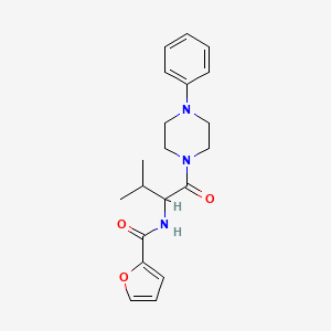 N-{2-methyl-1-[(4-phenyl-1-piperazinyl)carbonyl]propyl}-2-furamide