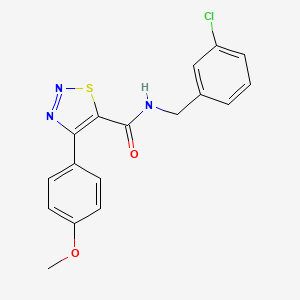 N-(3-chlorobenzyl)-4-(4-methoxyphenyl)-1,2,3-thiadiazole-5-carboxamide