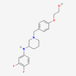 2-[4-({3-[(3,4-difluorophenyl)amino]-1-piperidinyl}methyl)phenoxy]ethanol