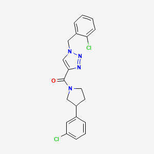 1-(2-chlorobenzyl)-4-{[3-(3-chlorophenyl)-1-pyrrolidinyl]carbonyl}-1H-1,2,3-triazole