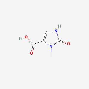 B595384 3-Methyl-2-oxo-2,3-dihydro-1H-imidazole-4-carboxylic acid CAS No. 17245-60-2