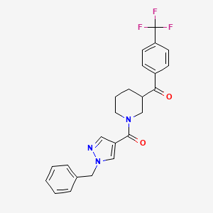 {1-[(1-benzyl-1H-pyrazol-4-yl)carbonyl]-3-piperidinyl}[4-(trifluoromethyl)phenyl]methanone