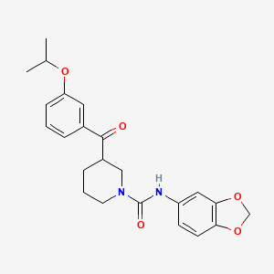 N-1,3-benzodioxol-5-yl-3-(3-isopropoxybenzoyl)-1-piperidinecarboxamide