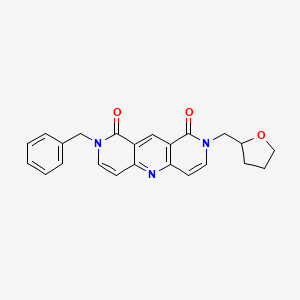 2-benzyl-8-(tetrahydrofuran-2-ylmethyl)pyrido[4,3-b][1,6]naphthyridine-1,9(2H,8H)-dione