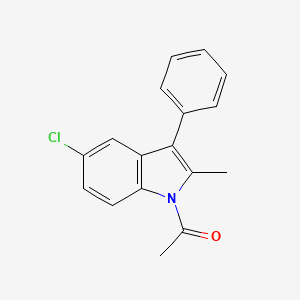 1-acetyl-5-chloro-2-methyl-3-phenyl-1H-indole