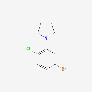 B595400 1-(5-Bromo-2-chlorophenyl)pyrrolidine CAS No. 1261959-78-7