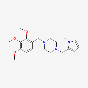 1-[(1-methyl-1H-pyrrol-2-yl)methyl]-4-(2,3,4-trimethoxybenzyl)piperazine