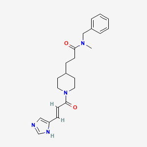 N-benzyl-3-{1-[(2E)-3-(1H-imidazol-4-yl)-2-propenoyl]-4-piperidinyl}-N-methylpropanamide