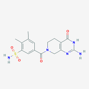 5-[(2-amino-4-oxo-4,5,6,8-tetrahydropyrido[3,4-d]pyrimidin-7(3H)-yl)carbonyl]-2,3-dimethylbenzenesulfonamide