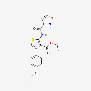 PROPAN-2-YL 4-(4-ETHOXYPHENYL)-2-(5-METHYL-1,2-OXAZOLE-3-AMIDO)THIOPHENE-3-CARBOXYLATE