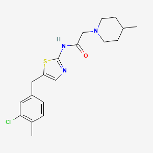 N-[5-(3-chloro-4-methylbenzyl)-1,3-thiazol-2-yl]-2-(4-methyl-1-piperidinyl)acetamide