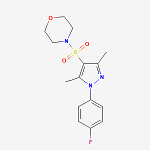 4-{[1-(4-fluorophenyl)-3,5-dimethyl-1H-pyrazol-4-yl]sulfonyl}morpholine