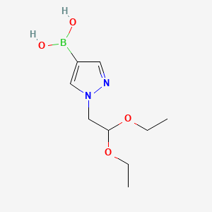 molecular formula C9H17BN2O4 B595410 1-(2,2-Diethoxyethyl)pyrazole-4-boronic acid CAS No. 1217501-20-6