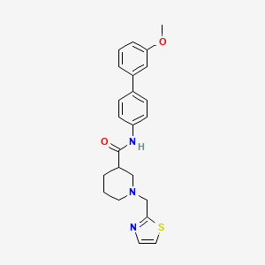 N-(3'-methoxy-4-biphenylyl)-1-(1,3-thiazol-2-ylmethyl)-3-piperidinecarboxamide