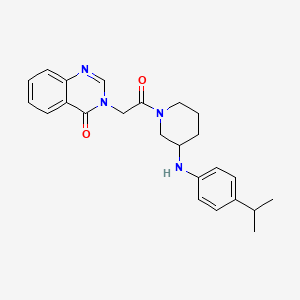 3-(2-{3-[(4-isopropylphenyl)amino]-1-piperidinyl}-2-oxoethyl)-4(3H)-quinazolinone