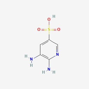 molecular formula C5H7N3O3S B595416 5,6-Diaminopyridine-3-sulfonic acid CAS No. 100517-08-6