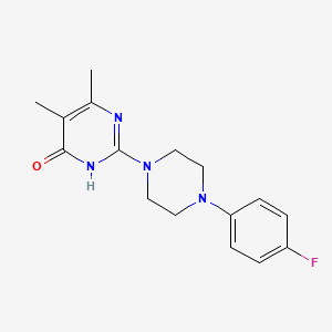 2-[4-(4-fluorophenyl)piperazin-1-yl]-5,6-dimethylpyrimidin-4(3H)-one