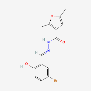 N'-[(E)-(5-bromo-2-hydroxyphenyl)methylidene]-2,5-dimethylfuran-3-carbohydrazide