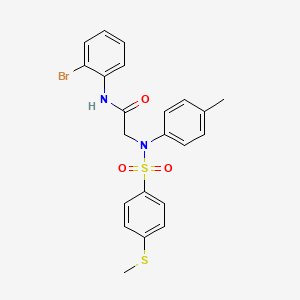 N~1~-(2-bromophenyl)-N~2~-(4-methylphenyl)-N~2~-{[4-(methylthio)phenyl]sulfonyl}glycinamide