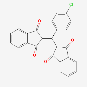 2,2'-[(4-chlorophenyl)methylene]bis(1H-indene-1,3(2H)-dione)