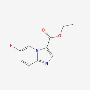 molecular formula C10H9FN2O2 B595426 Ethyl 6-fluoroimidazo[1,2-a]pyridine-3-carboxylate CAS No. 1359655-87-0
