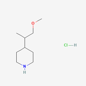 molecular formula C9H20ClNO B595427 4-(2-Methoxy-1-methylethyl)piperidine hydrochloride CAS No. 1209587-37-0