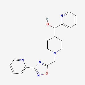 2-pyridinyl(1-{[3-(2-pyridinyl)-1,2,4-oxadiazol-5-yl]methyl}-4-piperidinyl)methanol