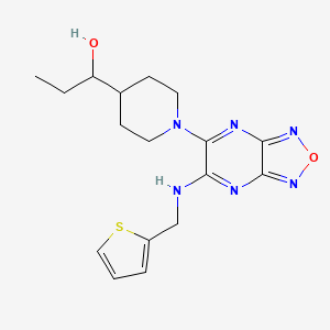 1-(1-{6-[(2-thienylmethyl)amino][1,2,5]oxadiazolo[3,4-b]pyrazin-5-yl}-4-piperidinyl)-1-propanol