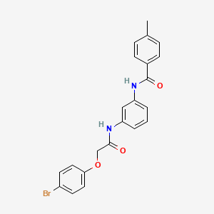 N-[3-[[2-(4-bromophenoxy)acetyl]amino]phenyl]-4-methylbenzamide