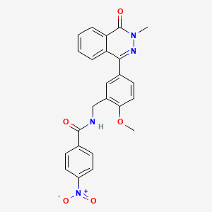 N-[2-methoxy-5-(3-methyl-4-oxo-3,4-dihydrophthalazin-1-yl)benzyl]-4-nitrobenzamide