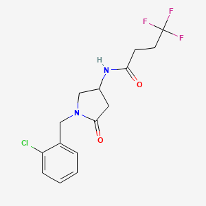 N-[1-(2-chlorobenzyl)-5-oxo-3-pyrrolidinyl]-4,4,4-trifluorobutanamide