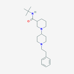 N-tert-butyl-1-[1-(2-phenylethyl)piperidin-4-yl]piperidine-3-carboxamide