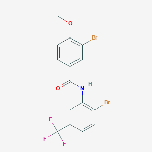 3-bromo-N-[2-bromo-5-(trifluoromethyl)phenyl]-4-methoxybenzamide