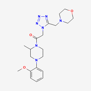 4-[(1-{2-[4-(2-methoxyphenyl)-2-methyl-1-piperazinyl]-2-oxoethyl}-1H-tetrazol-5-yl)methyl]morpholine