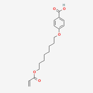 molecular formula C18H24O5 B595445 4-{[8-(Acryloyloxy)octyl]oxy}benzoic acid CAS No. 140918-54-3