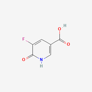 molecular formula C6H4FNO3 B595449 5-Fluoro-6-hydroxynicotinic acid CAS No. 1526-16-5
