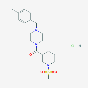 1-(4-methylbenzyl)-4-{[1-(methylsulfonyl)-3-piperidinyl]carbonyl}piperazine hydrochloride