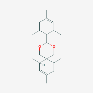 7,9,11-trimethyl-3-(2,4,6-trimethyl-3-cyclohexen-1-yl)-2,4-dioxaspiro[5.5]undec-8-ene