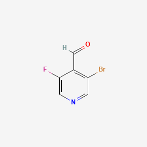 molecular formula C6H3BrFNO B595454 3-Bromo-5-fluoroisonicotinaldehyde CAS No. 1227573-02-5