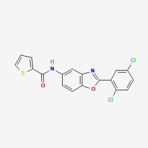 N-[2-(2,5-dichlorophenyl)-1,3-benzoxazol-5-yl]-2-thiophenecarboxamide