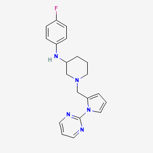 N-(4-fluorophenyl)-1-{[1-(2-pyrimidinyl)-1H-pyrrol-2-yl]methyl}-3-piperidinamine