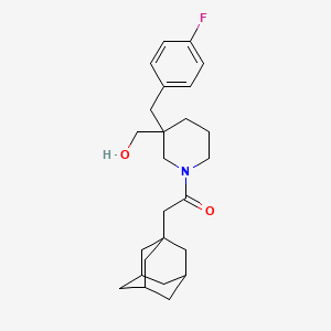 molecular formula C25H34FNO2 B5954568 [1-(1-adamantylacetyl)-3-(4-fluorobenzyl)-3-piperidinyl]methanol 