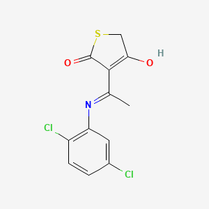 3-{1-[(2,5-dichlorophenyl)amino]ethylidene}-2,4(3H,5H)-thiophenedione