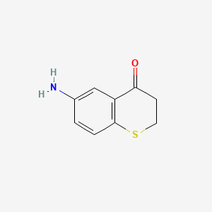 molecular formula C9H9NOS B595461 6-Aminothiochroman-4-one CAS No. 103441-66-3