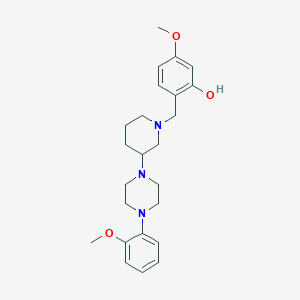 5-methoxy-2-({3-[4-(2-methoxyphenyl)-1-piperazinyl]-1-piperidinyl}methyl)phenol