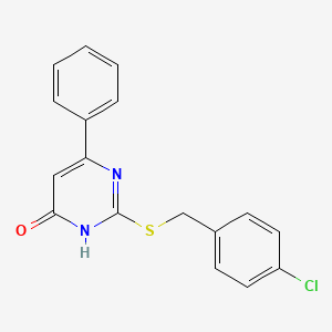 2-[(4-chlorobenzyl)thio]-6-phenyl-4(3H)-pyrimidinone