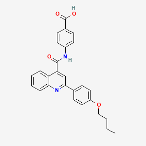 4-[2-(4-BUTOXYPHENYL)QUINOLINE-4-AMIDO]BENZOIC ACID